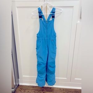 Lands End Kids Blue Waterproof Insulated Iron Knee Snow Bib size 7